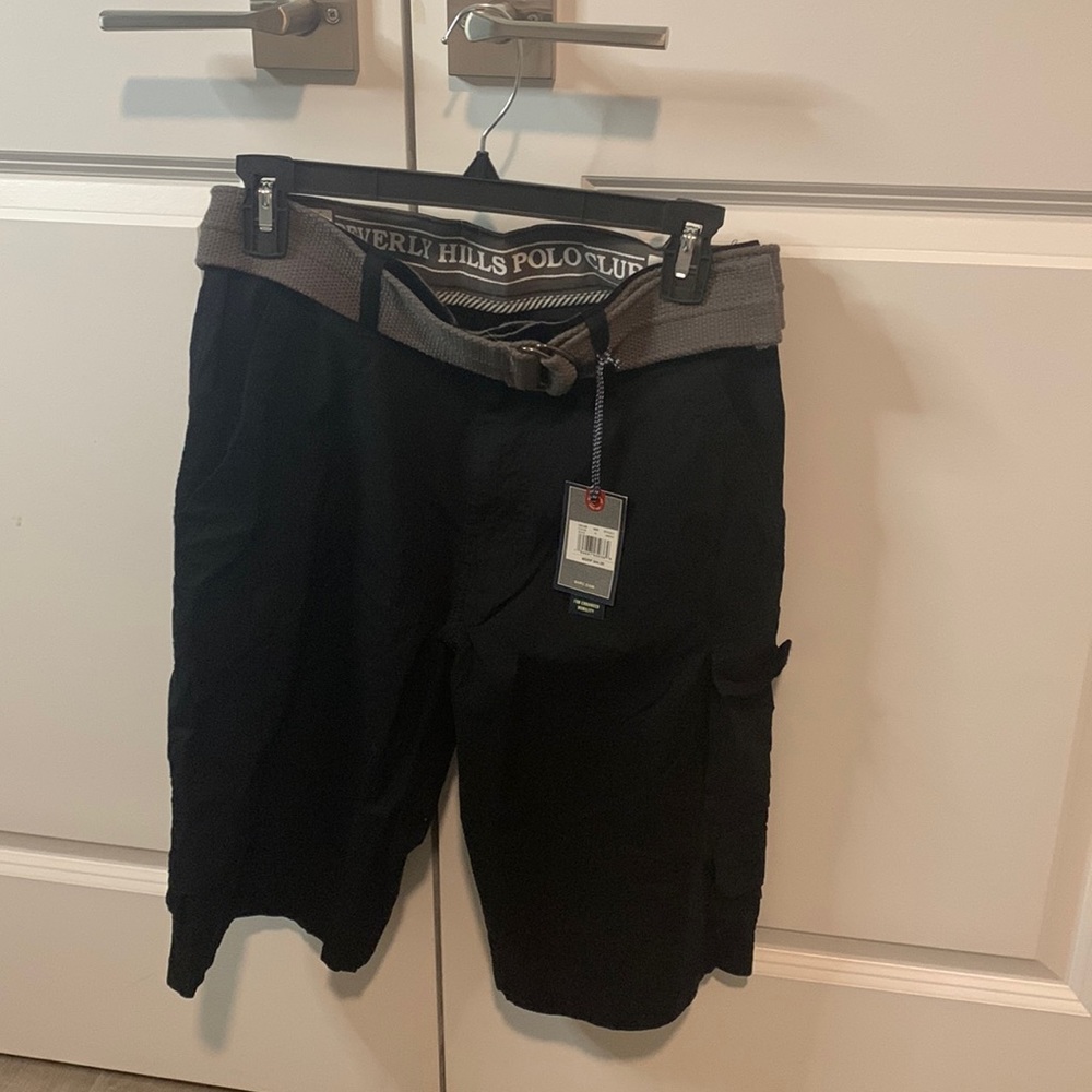 Beverly Hills Polo Club shorts with a belt